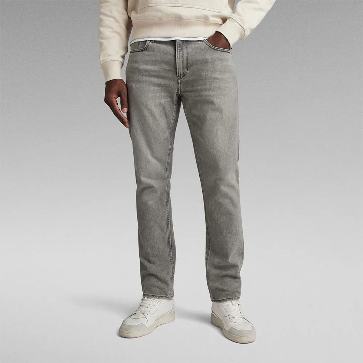 G-Star Mosa Straight Heren Jeans Faded Moonstone
