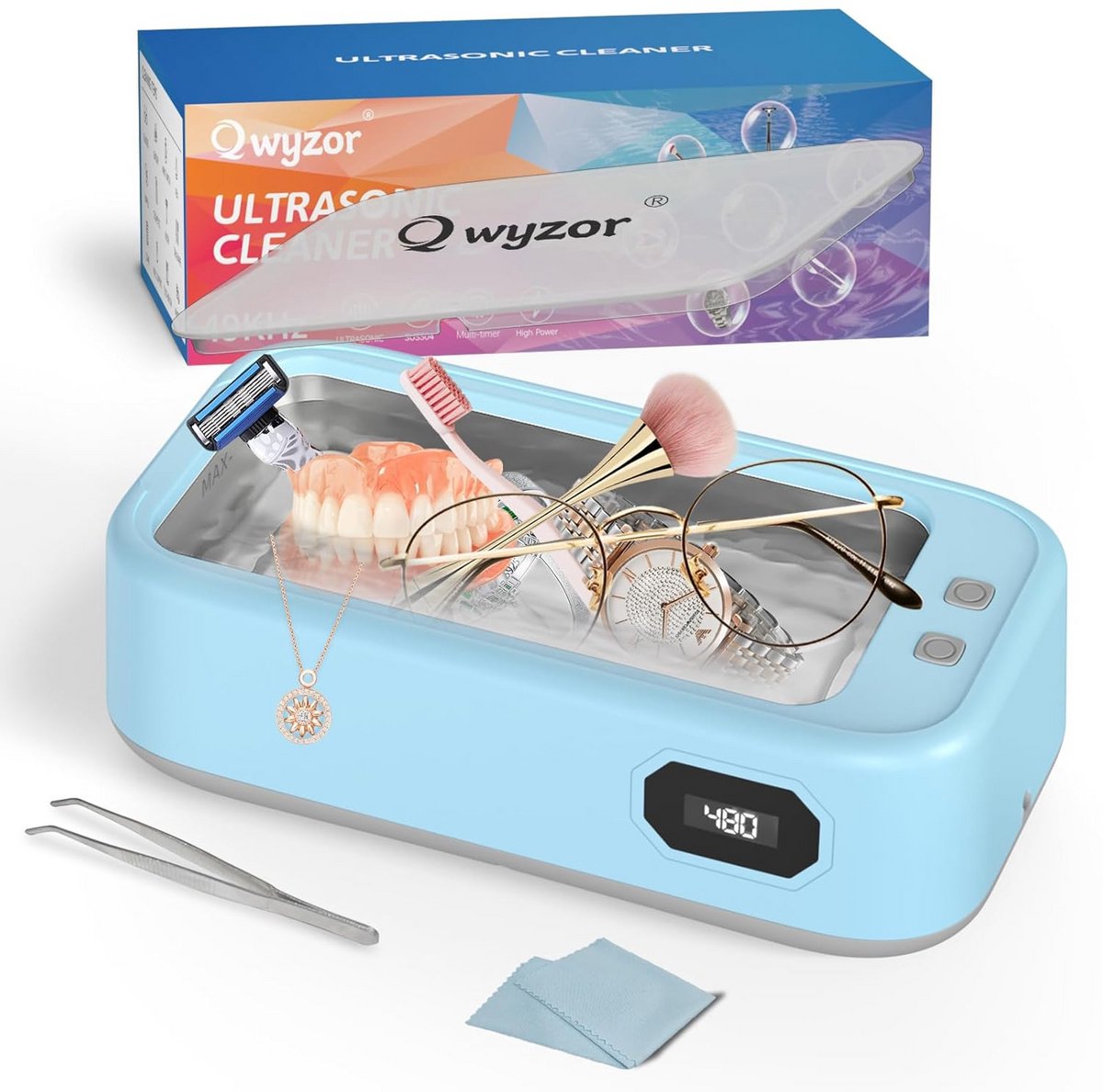 Ultrasone Reiniger met Digitale Display voor Brillen, Sieraden en Kleinere Items