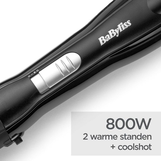 BaByliss Shape & Smooth Fohnborstel AS82E - 38mm Keramische borstel - 2 Temperatuurinstellingen [Airstyler] - Krulborstel