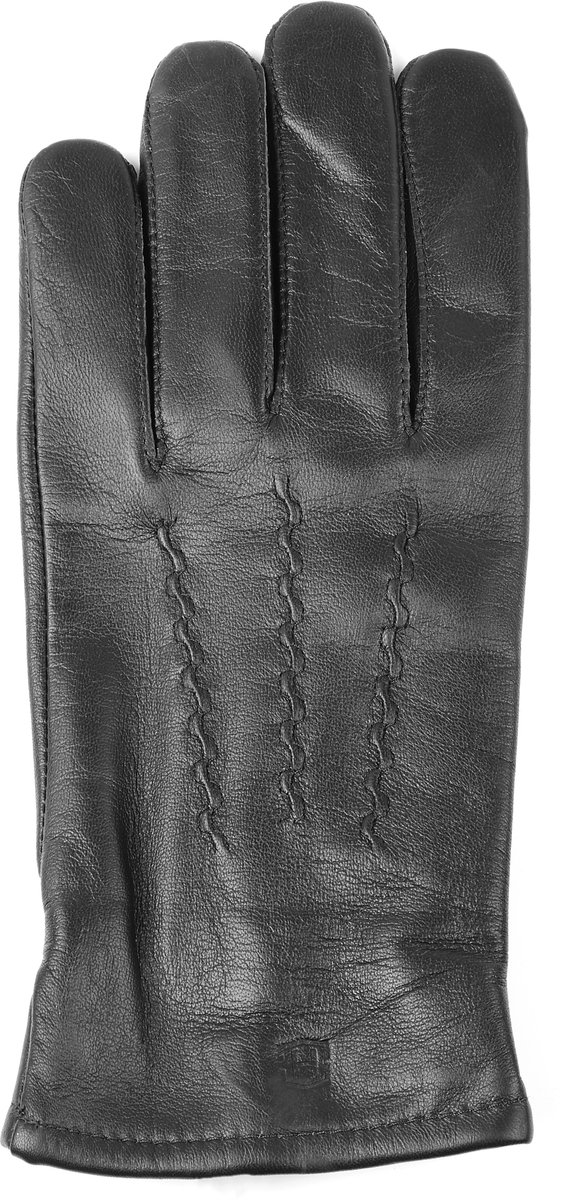 Zwarte Handschoenen van Schapenleer voor Touchscreens