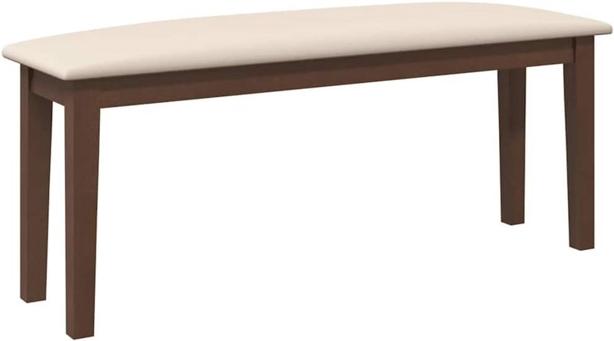 Solide Houten Bank 110cm - Comfortabele Stof Zithoek voor Hal en Slaapkamer