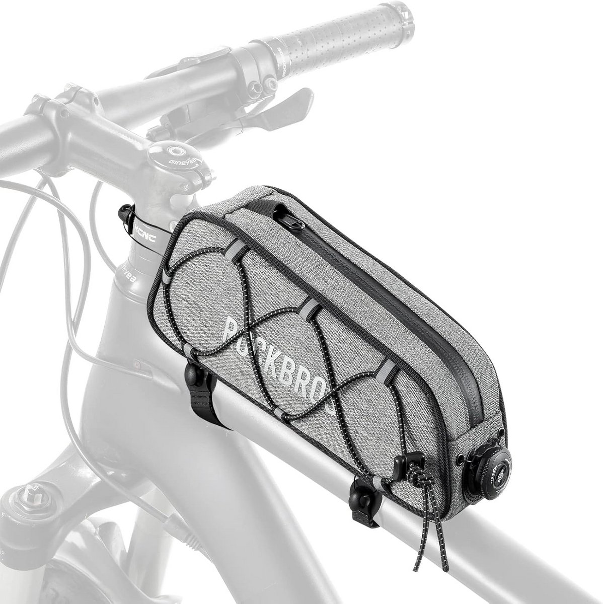 Fiets Frame Tas - Bovenbuis Tas - Fietstochten Maken - Waterafstotend Materiaal - 225x55x10cm - Grijs
