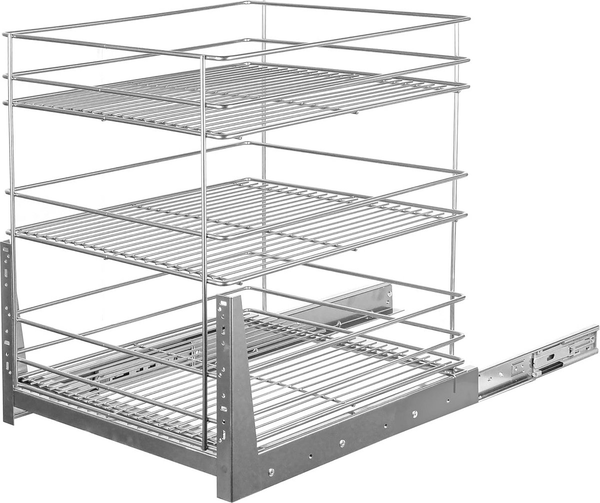 Uitschuifbare Keukenmand met Soft Close voor Kastbreedte 60 cm