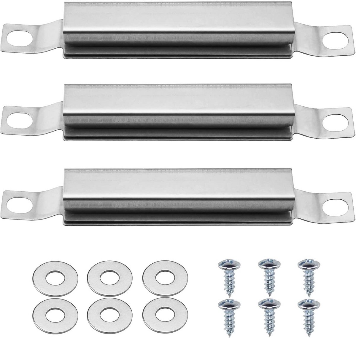 3 Sets Verstelbare Kruisbuizen RVS voor Gasbarbecues - Universele Vervanging