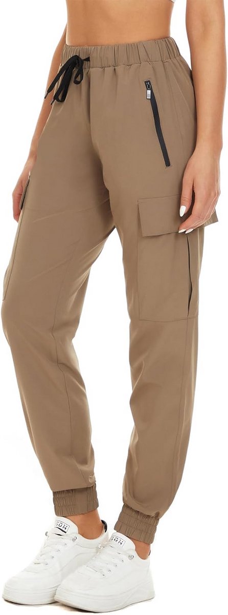 Dames Cargobroek Hoge Taille Elastiek Sneldrogend Comfortabele Yoga & Sportbroek — afbeelding 5