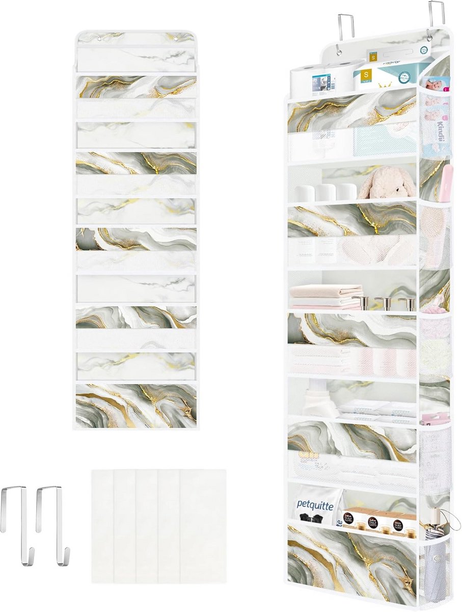 Opvouwbare Deurhanger Organizer met 5 Vakken voor Kleding Speelgoed Luier en Meer