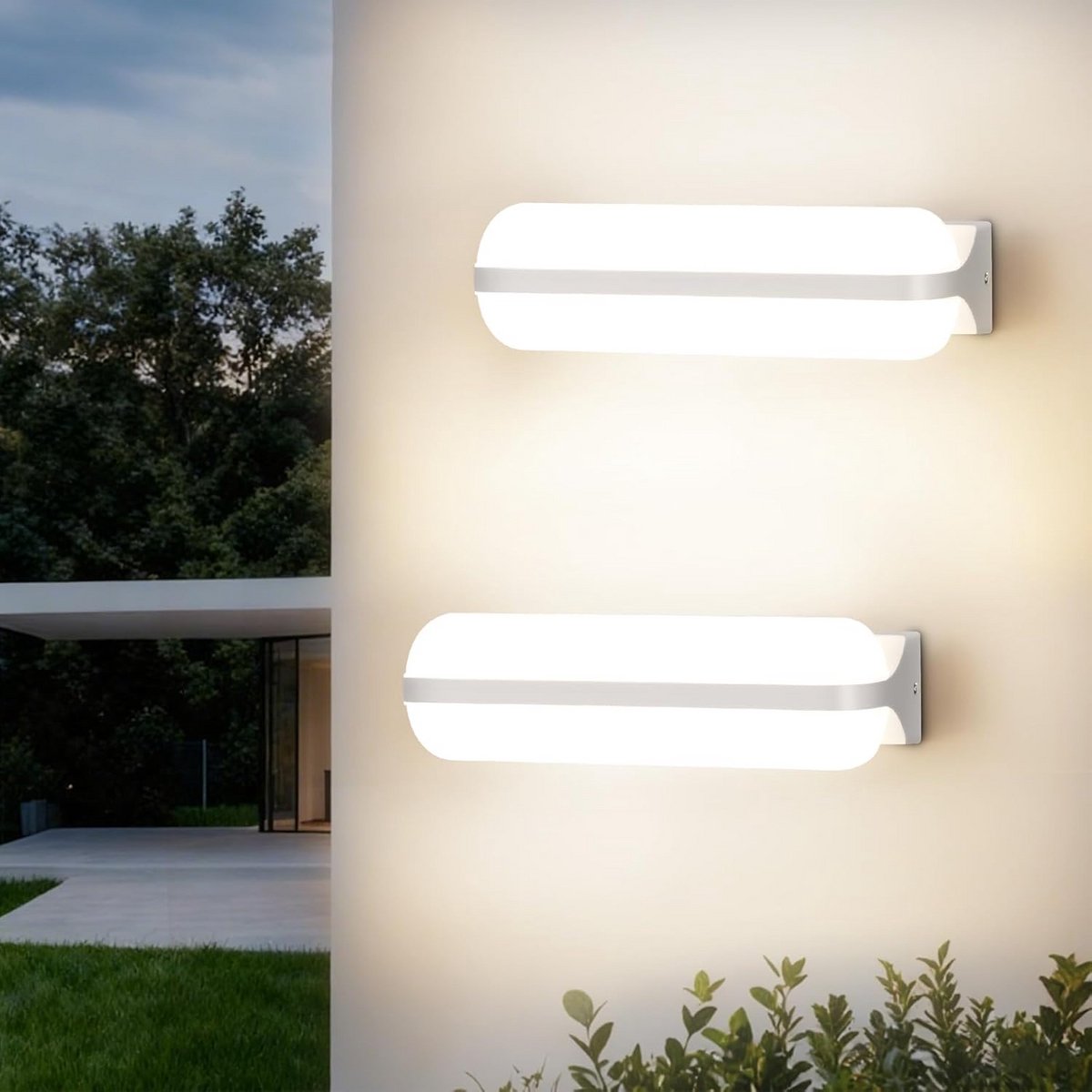20W LED Wandlamp Binnen Buiten IP65 Waterdicht Neutraal Wit Op en Neer Verlichting