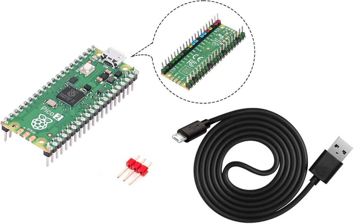 Krachtige Microcontroller RP2350 Dual-Core voor Ontwikkelprojecten met 2MB Flash en SRAM
