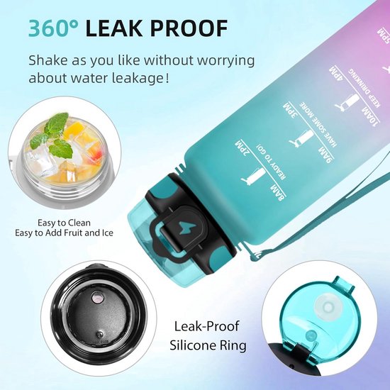 thumbnail: Wessper Drinkfles Roestvrij Staal 700 Ml – Thermosfles Met 3 Deksels, BPA-Vrij (Roze)