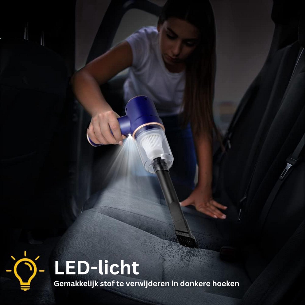 NBAP® Draadloze Handstofzuiger Auto Stofzuiger Blauw - afbeelding 2