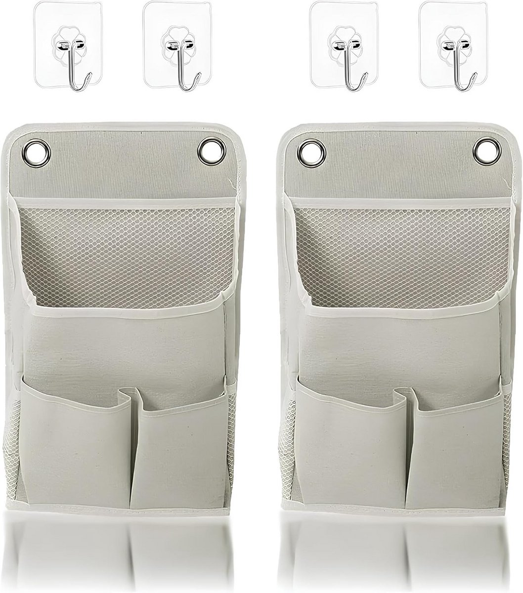 Set van 2 Hangende Wandorganizers met Haken voor Slimme Opbergruimte