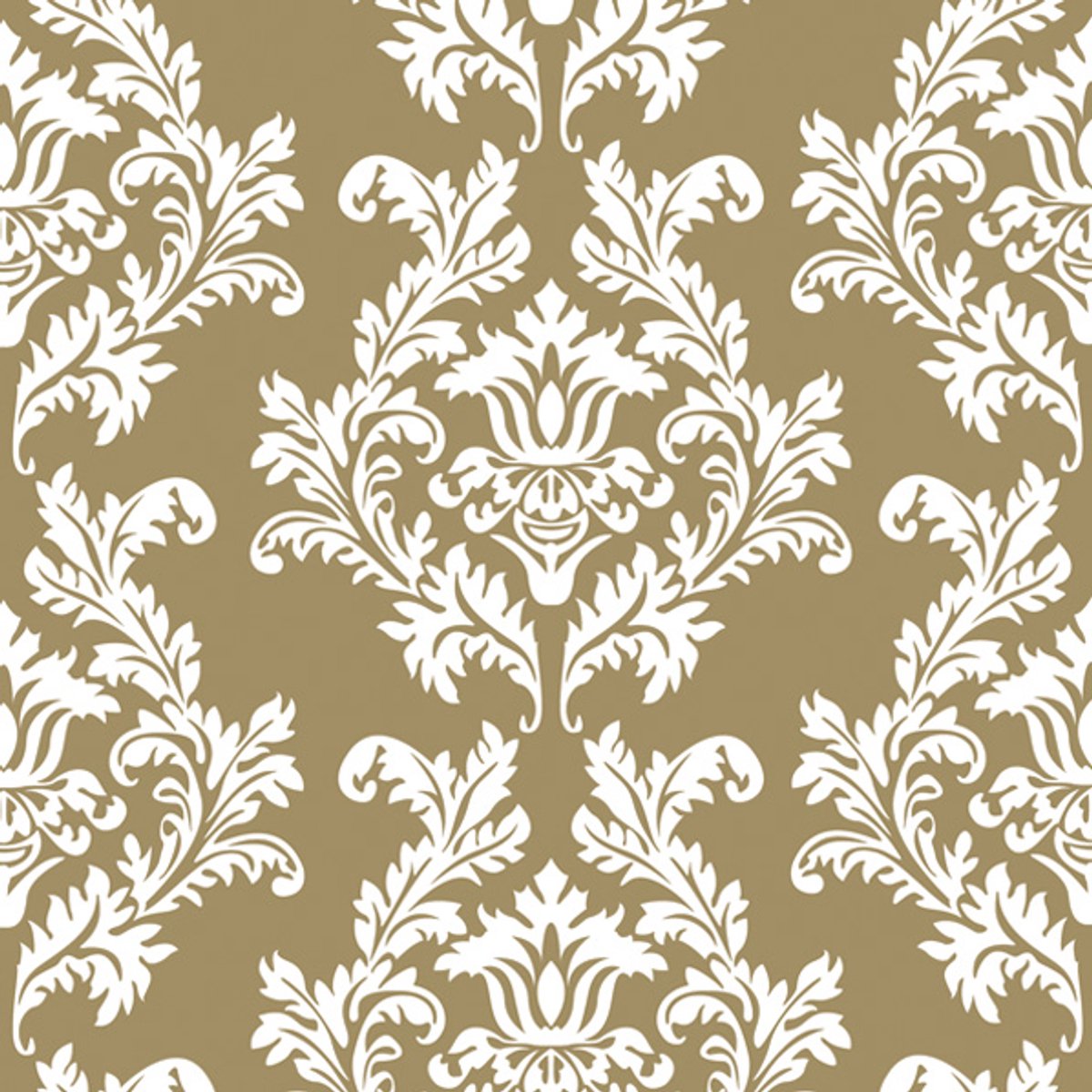 Maki - Lunch servetten - Gold & white Wallpaper