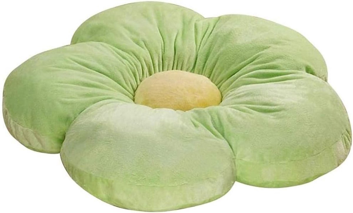 Groot Bloemvormig Zitkussen Rond – Zacht Pluche Meditatie Kussen 50x50 cm voor Binnen & Buiten