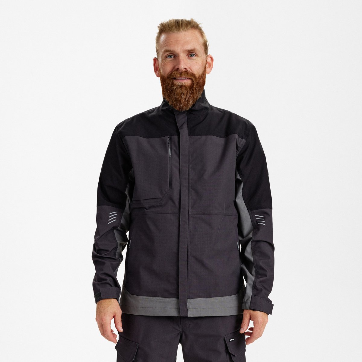 Engel Entire werkjack met 2-weg stretch 1329-144 - Anthracite Grey / Black - 5XL