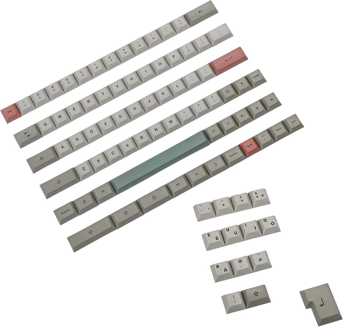 DSA PBT Keycap Set 60/65/68 Layout Kleurrijk Dye-Sub Voor MX Toetsenborden