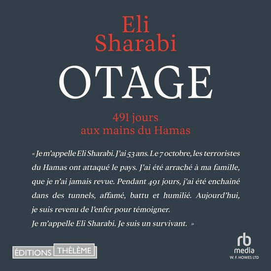 Otage - 491 jours aux mains du Hamas - cover