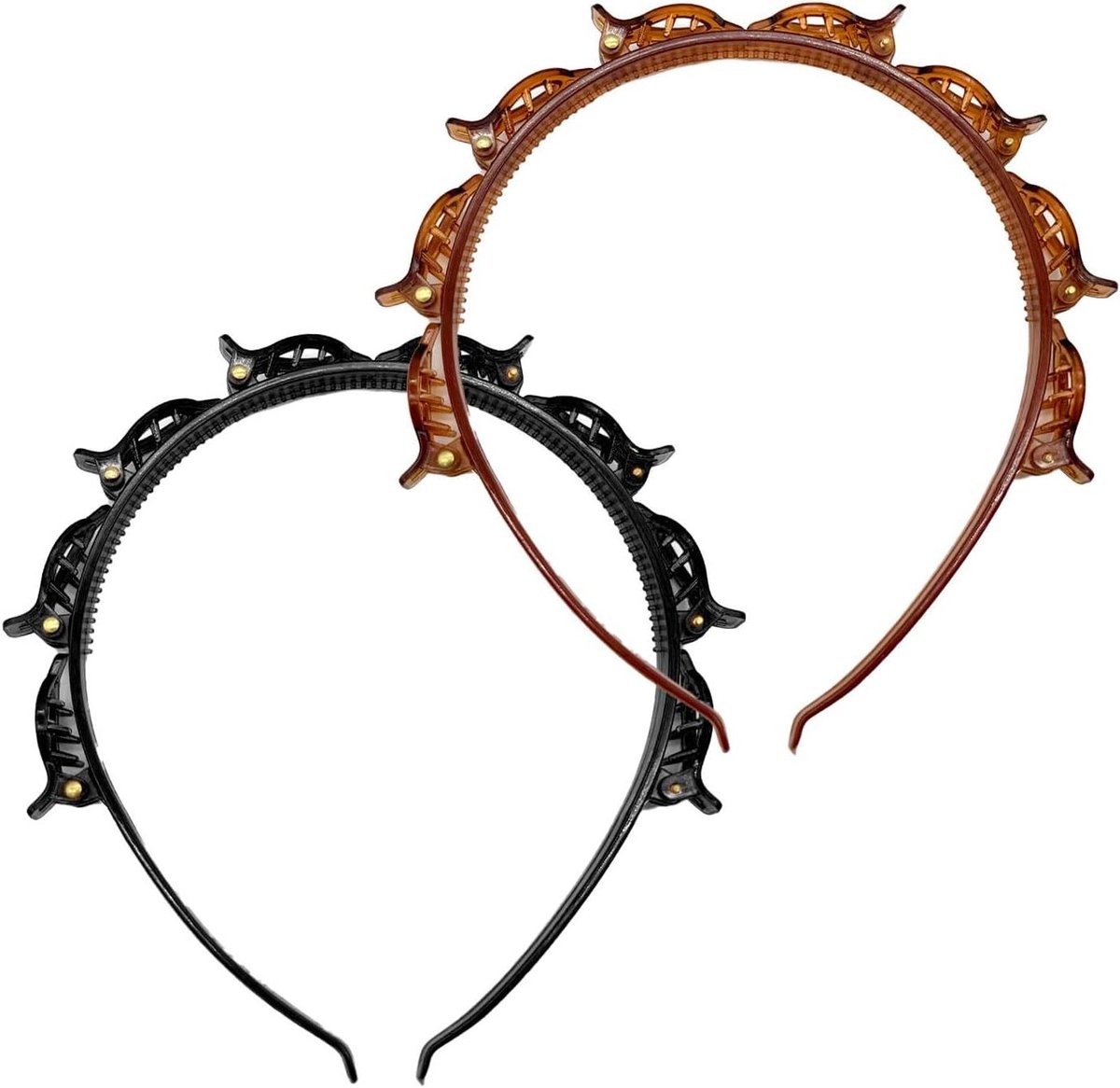 2 stuks haarclip set - gevlochten haarspelden - kappersbenodigdheden - elegant design