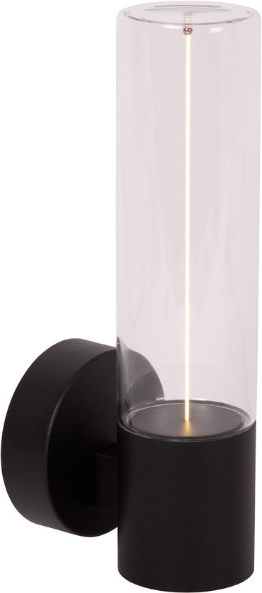 Lucide FILANI - Wandlamp Binnen/Buiten - LED - 1 × 8W 2700K - IP54 - Zwart - Essential