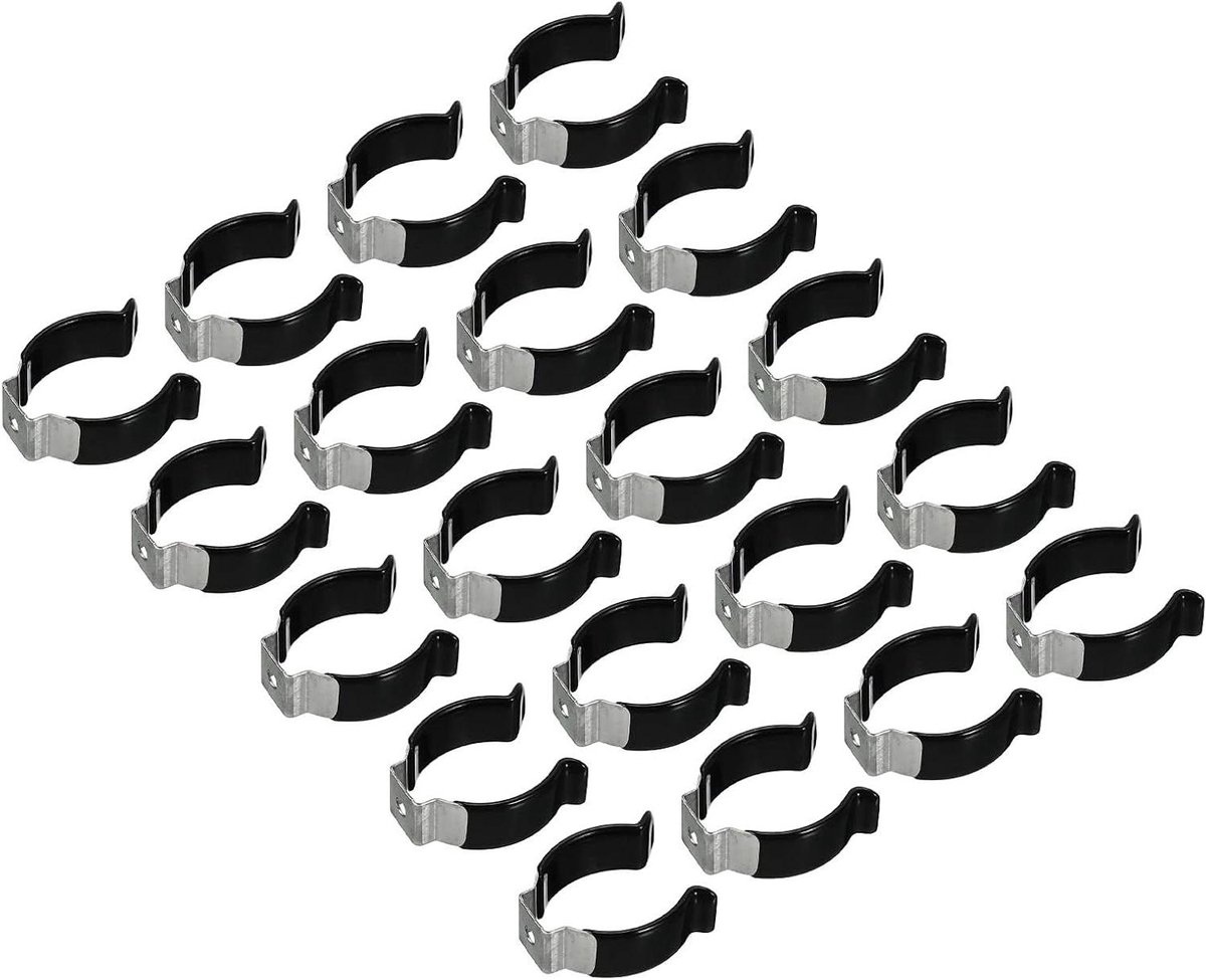 T10 U Clips Beugels 20 stuks voor LED Gloeilampen - Roestvrij Staal TL Buis Houder Pijpkle