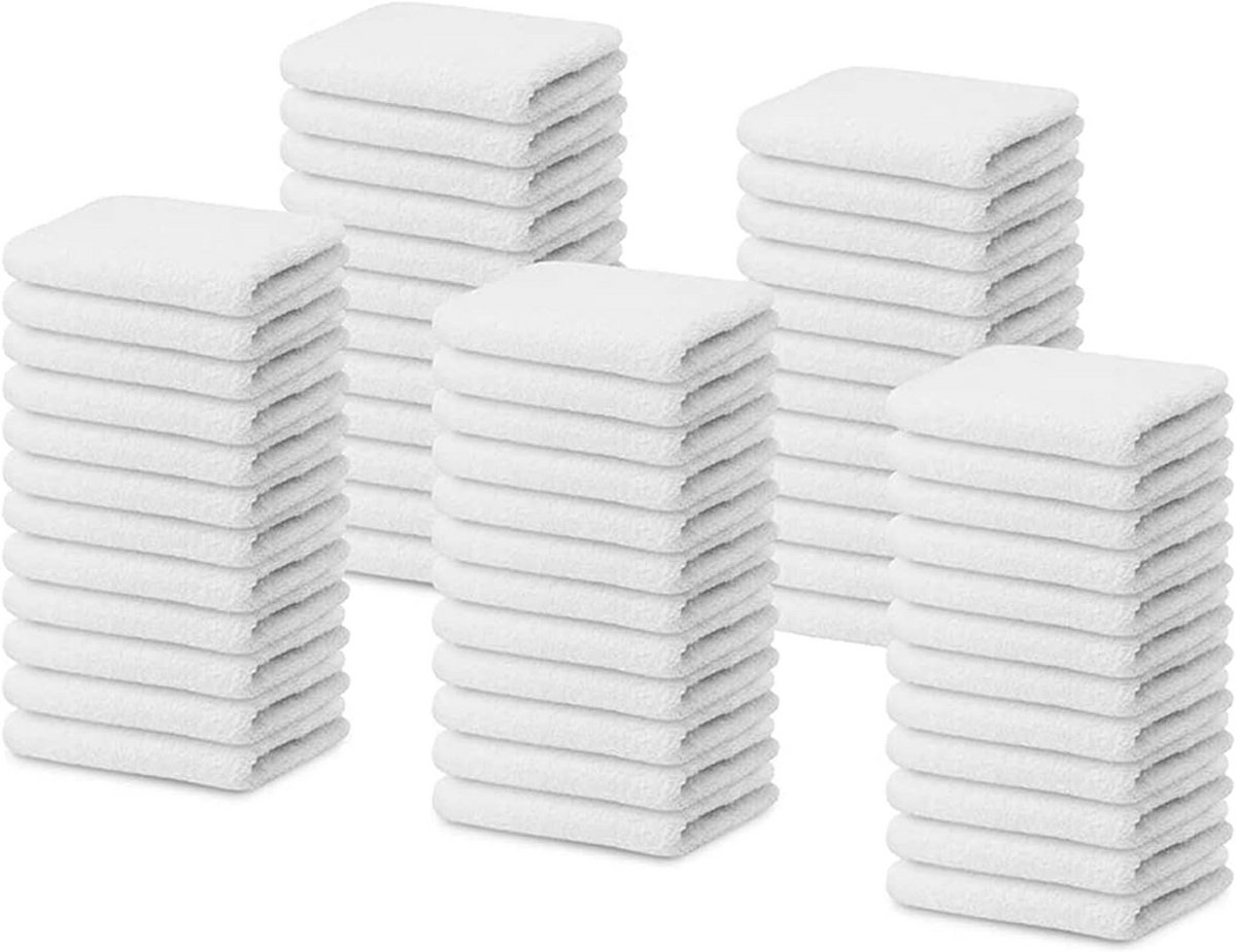 Set van 60 Grote Vochtige Reinigingsdoeken (Wit, 14x17 Inch)