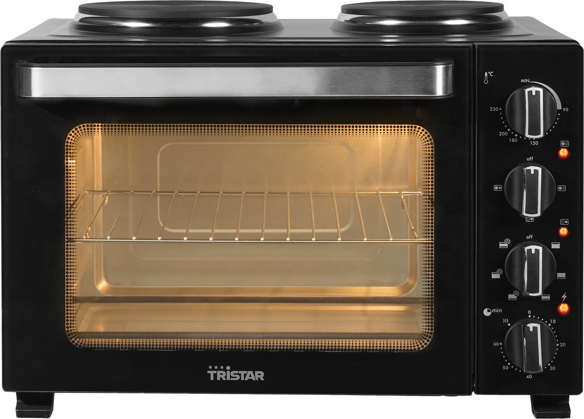 Tristar OV-3670 - Convectie Oven - Met 2 Kookplaten - 35L - 3200W - Zwart – foto 8