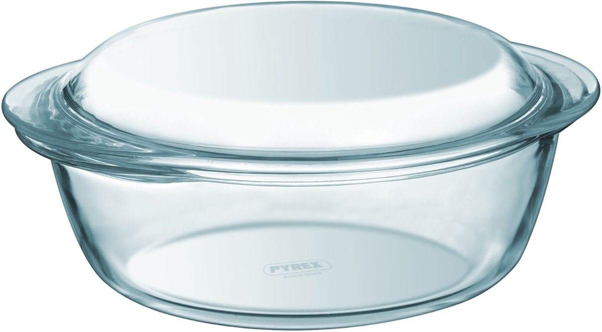 Pyrex Ovenschaal - Braadslede - 1+ 0.4 liter - Rond - Met deksel - glas - 21 x 18 x 10 cm — cadeau in Koken & Dineren - foto 2