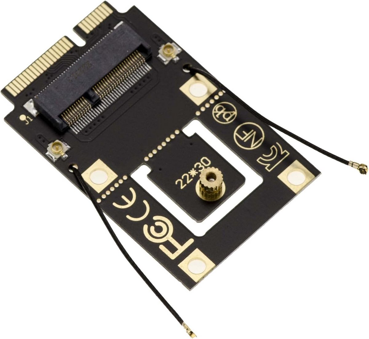 Adapter M.2 E-Key WiFi/Bluetooth naar Mini PCIe voor 2230 Kaart