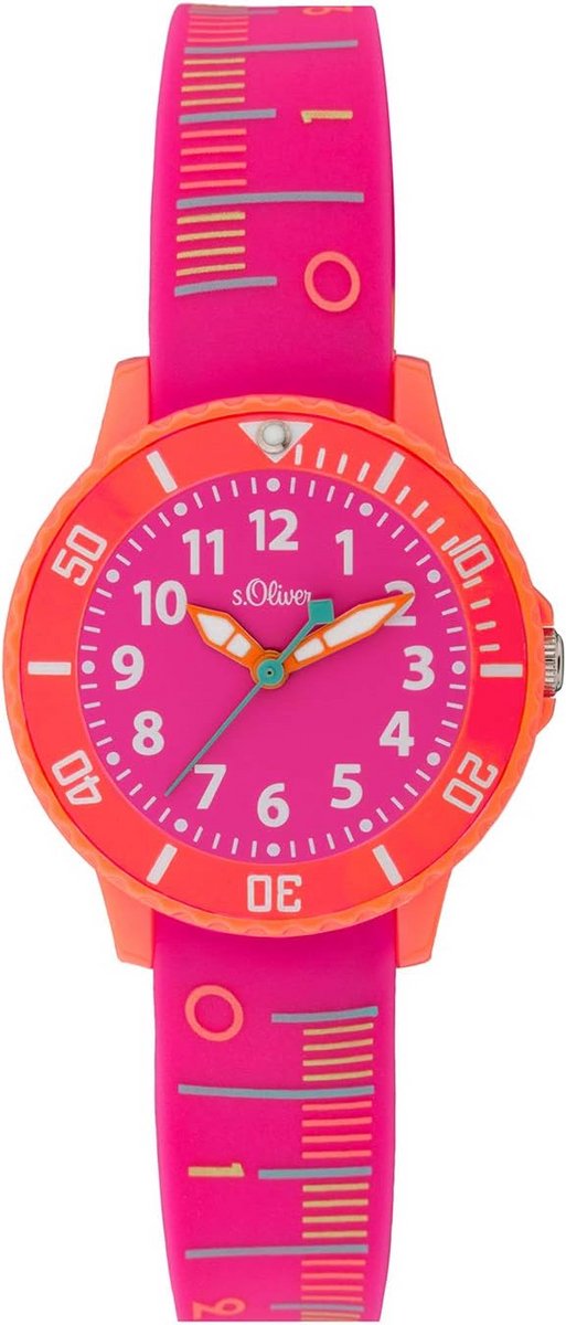 Kinderhorloge Meisjes Analoog Quartz met Flexibele Siliconen Band