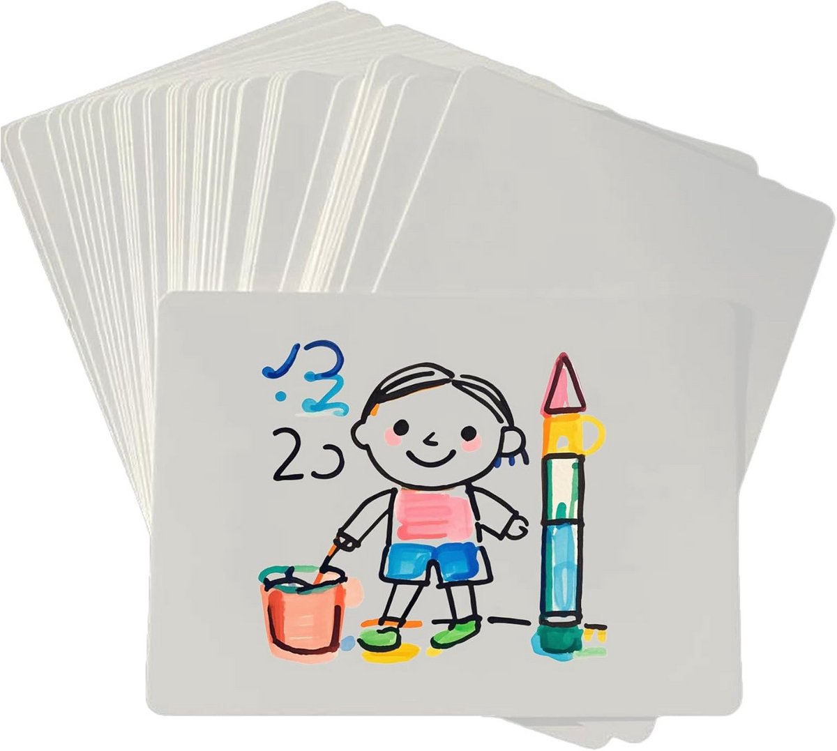 216 Blanco Speelkaarten Pokerformaat - Beschrijfbaar en Bedrukbaar Spel- of Cadeaukaarten