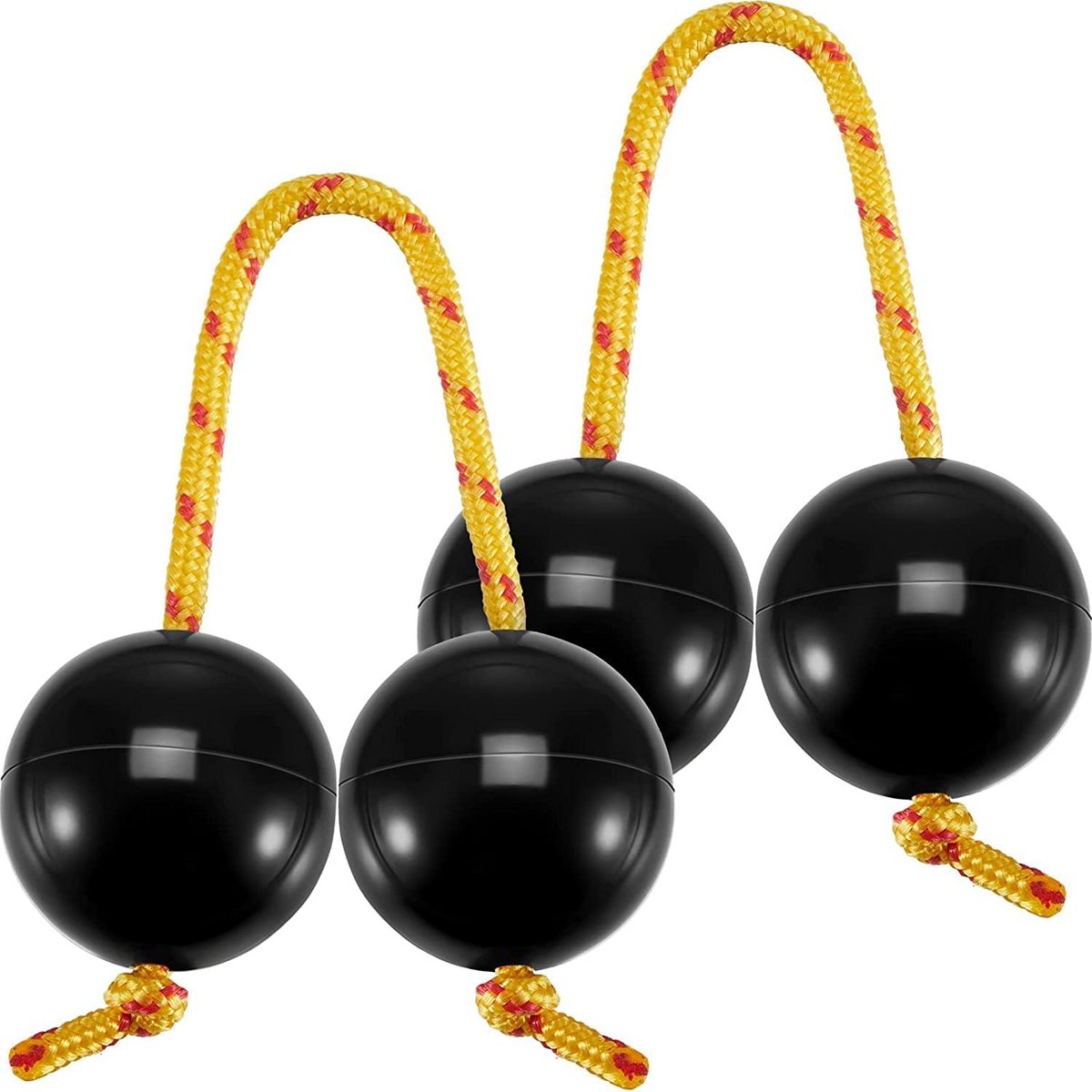 Set van 2 Afrikaanse Ritme Ballen Shakers voor Percussie en Muzieklessen