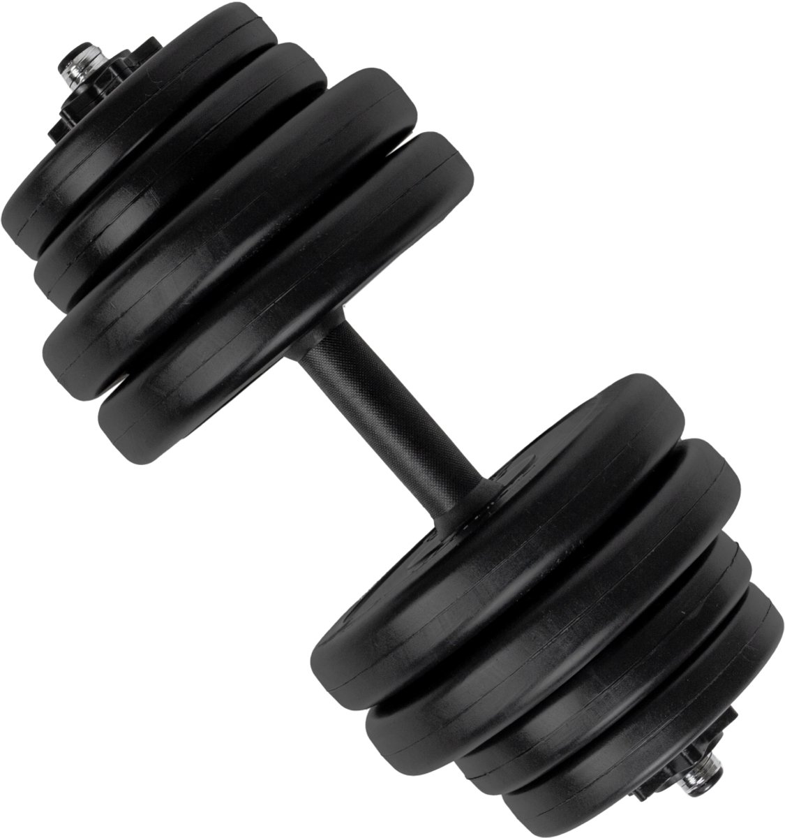 VirtuFit Verstelbare Dumbbell - Zwart - Vinyl - 15 kg - Dumbbel Set - Inclusief Schroefsluitingen - Extra Grip - Behandeld met Beschermende Olie - Dumbells - Gewichten – foto 4