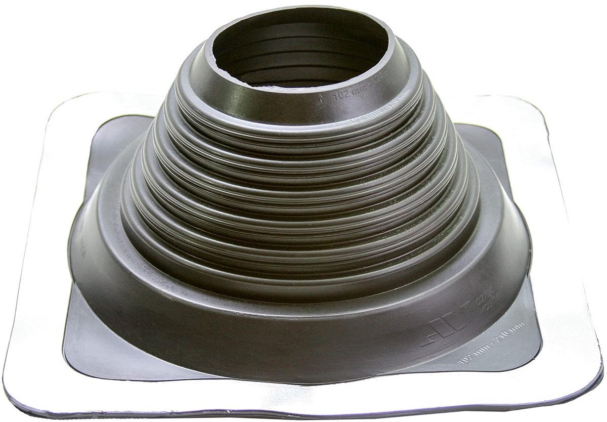 Waterdichte Dakdoorvoer Moﬀing voor Leidingen Metalen Dak EPDM Flexibel Maat 6