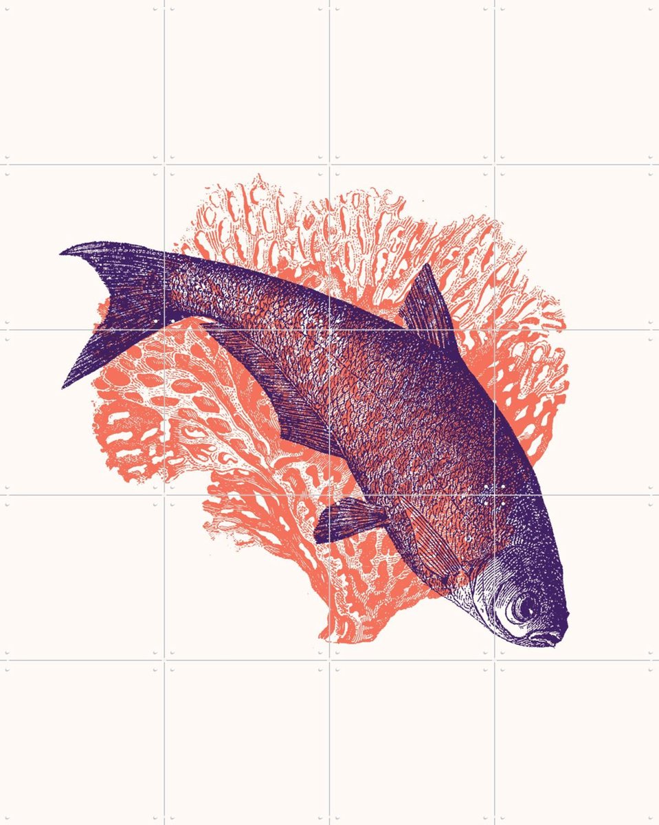 IXXI Curve, Florent Bodart - 80 x 100 cm - Gratis ophangtool - Grote wanddecoratie en posters - Illustraties, Houtsnede, Grafisch Ontwerp, Woonkamer
