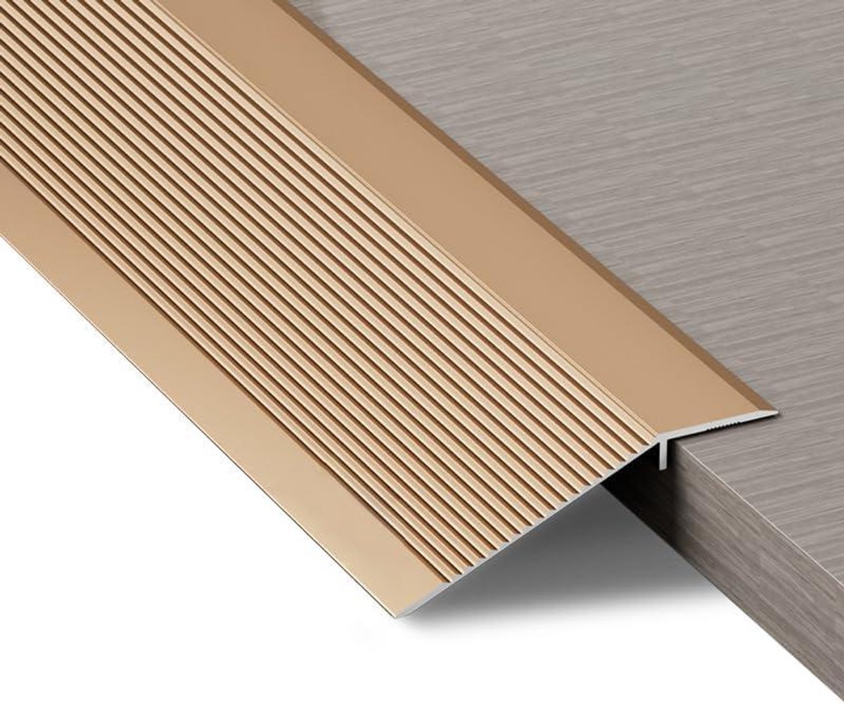 Vloerovergangsstrip deurstang aluminium, drempelhelling voor deuropeningen laminaat planke