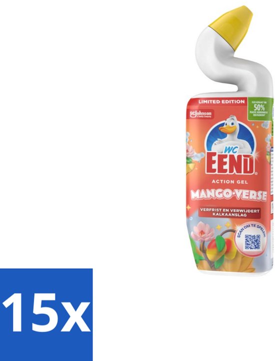 WC Eend Toiletreiniger Action Gel Mango Verse 750 ml - Bulkverpakking ...
