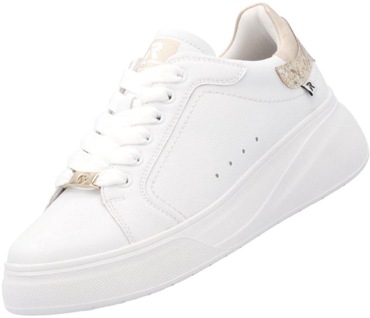 Rieker dames leren sneaker wit