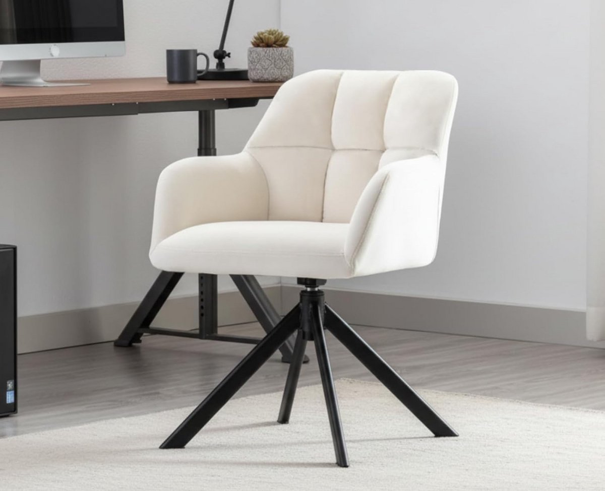Comfortabele Draaifauteuil met Armleuningen voor Woonkamer of Kantoor