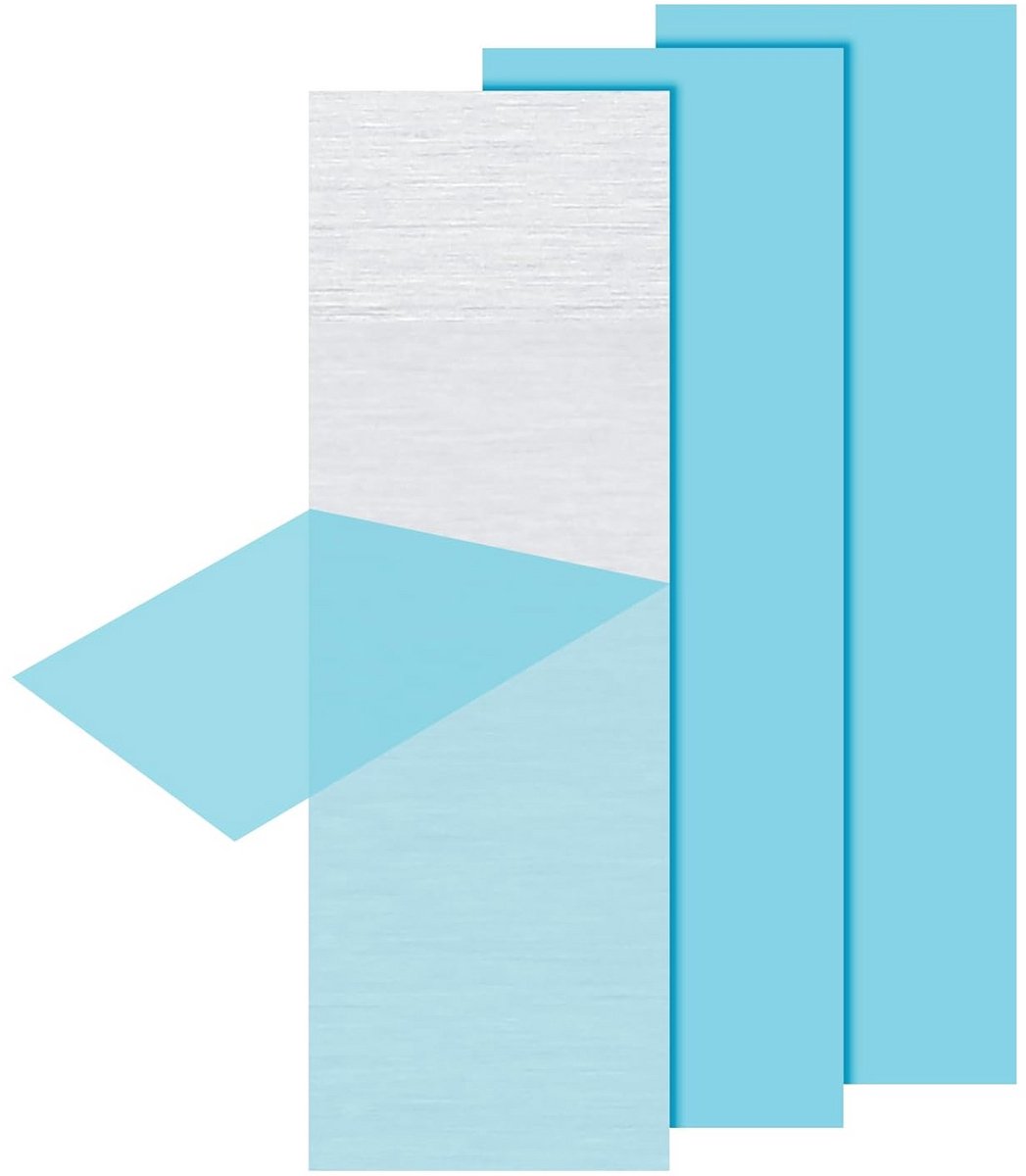 3 Stuks Aluminium Plaat 6061 T651 - 101x304x1mm - Geborsteld en Beschermfolie