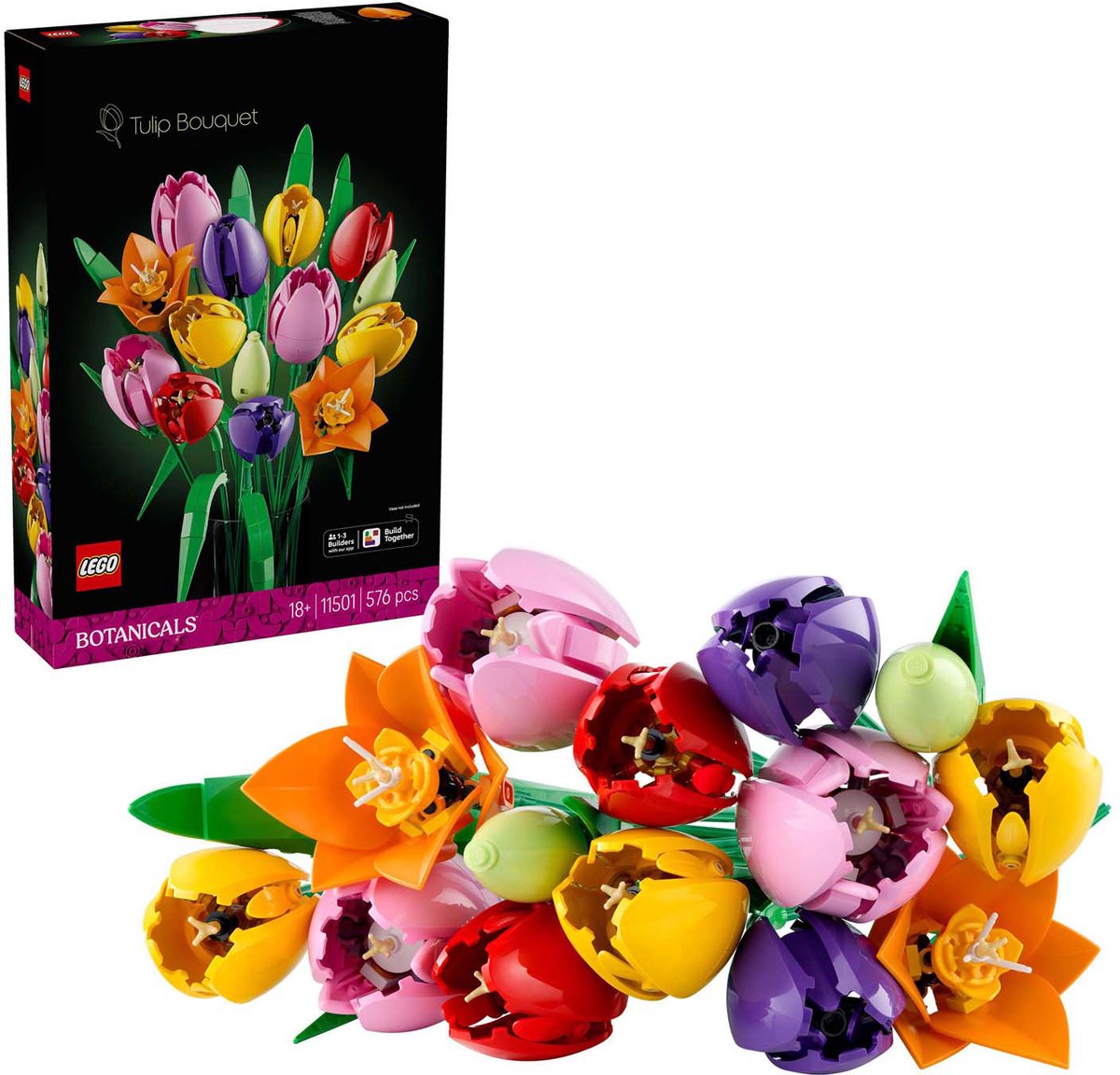 LEGO® Botanicals Boeket met Tulpen Bloemendecoratie - 11501 — afbeelding 12