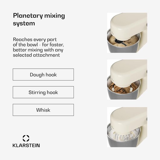 Krachtige Keukenmachine met RVS Kom en 12 Snelheden voor Bakken van Merkloos — afbeelding 5