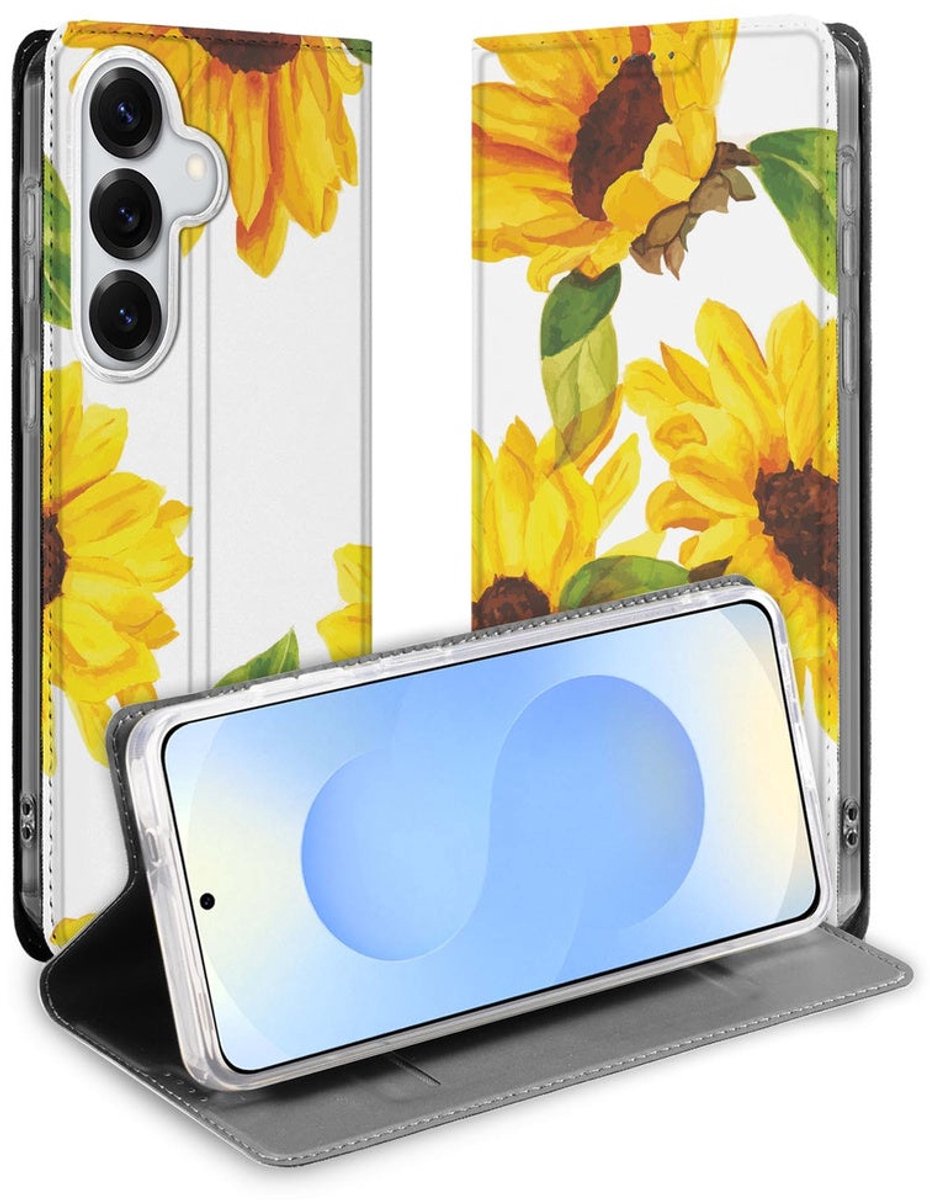 Samsung Galaxy S26 Plus Book Case Zonnebloemen