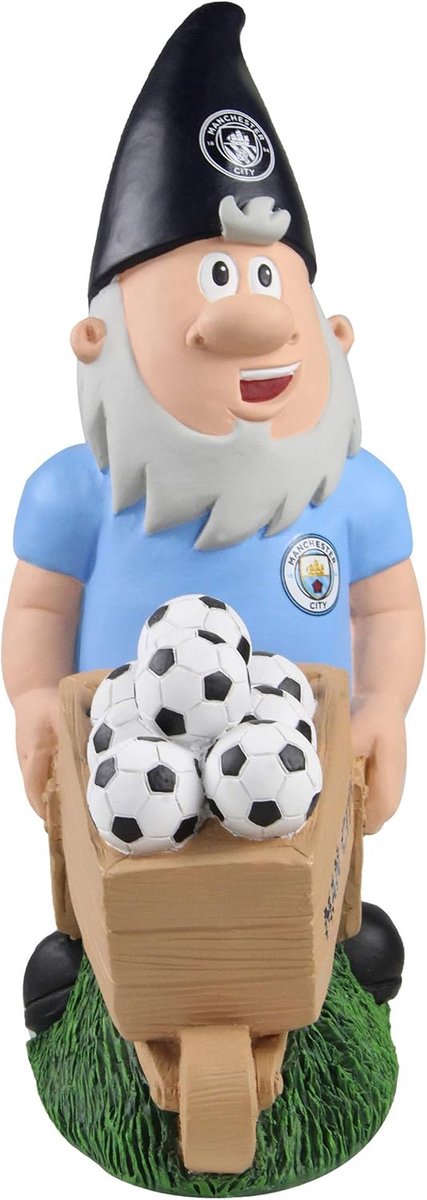 Voetbal Tuinkabouter Manchester City FC Clubkleuren 27 cm