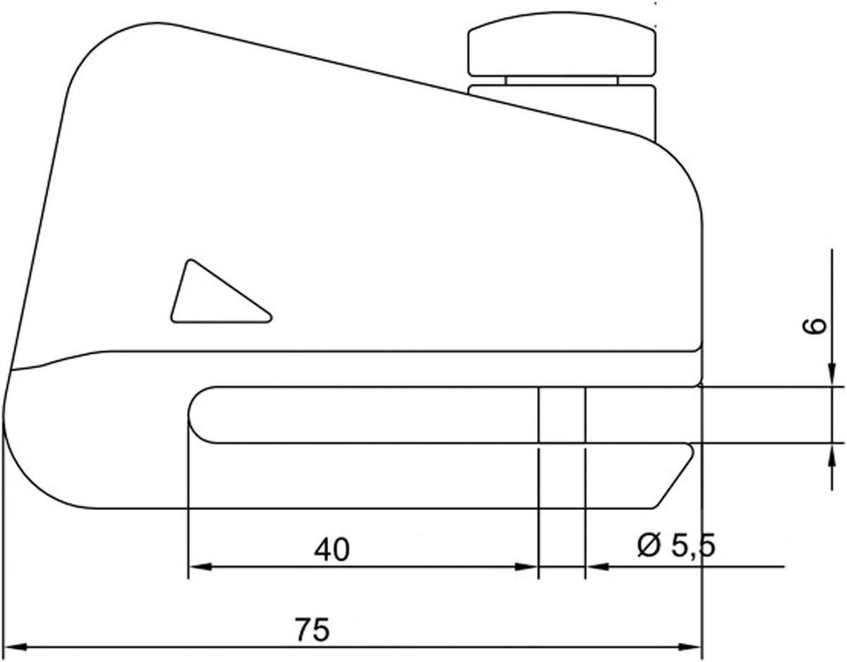 Universele Remschijfslot voor Motorfiets en Scooter - 75mm Beige – foto 2