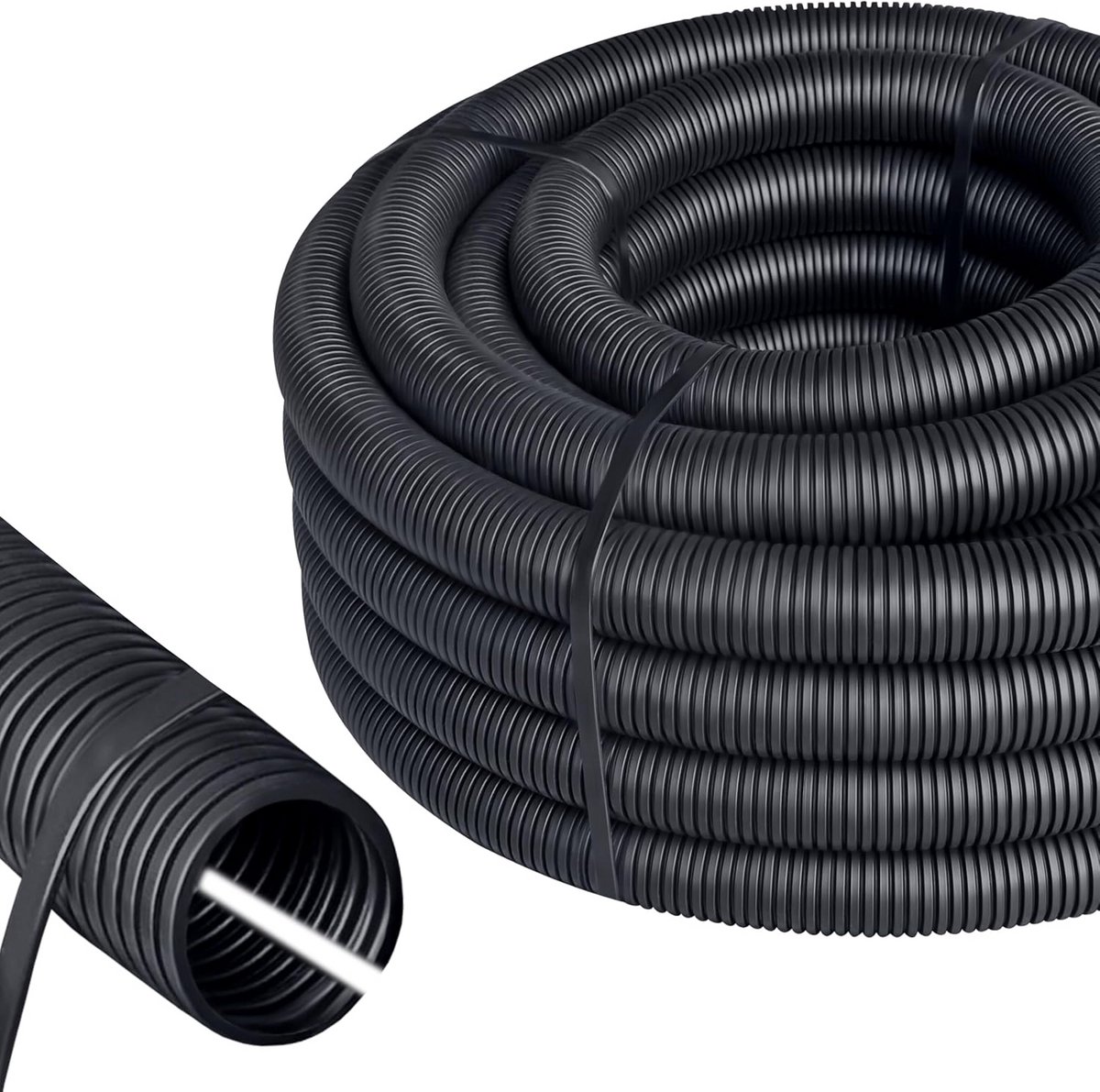 Gegroefde Slang Ø36mm Lengte 10m Universele Kabelbescherming UV-bestendig