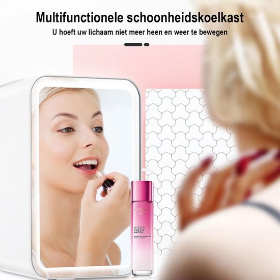 EAFC - Skincare Fridge - Mini Koelkast - Inclusief E-Book - Skincare Koelkast - Make-up Koeling - 4 Liter van eafc — afbeelding 4