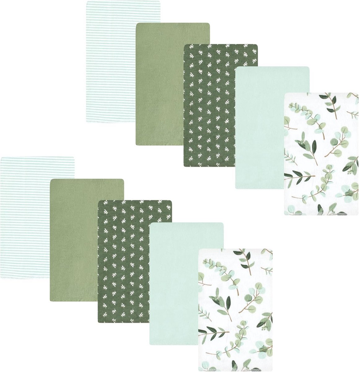 Unisex Baby Katoen Flanel Luiendoekjes - 10 Stuks