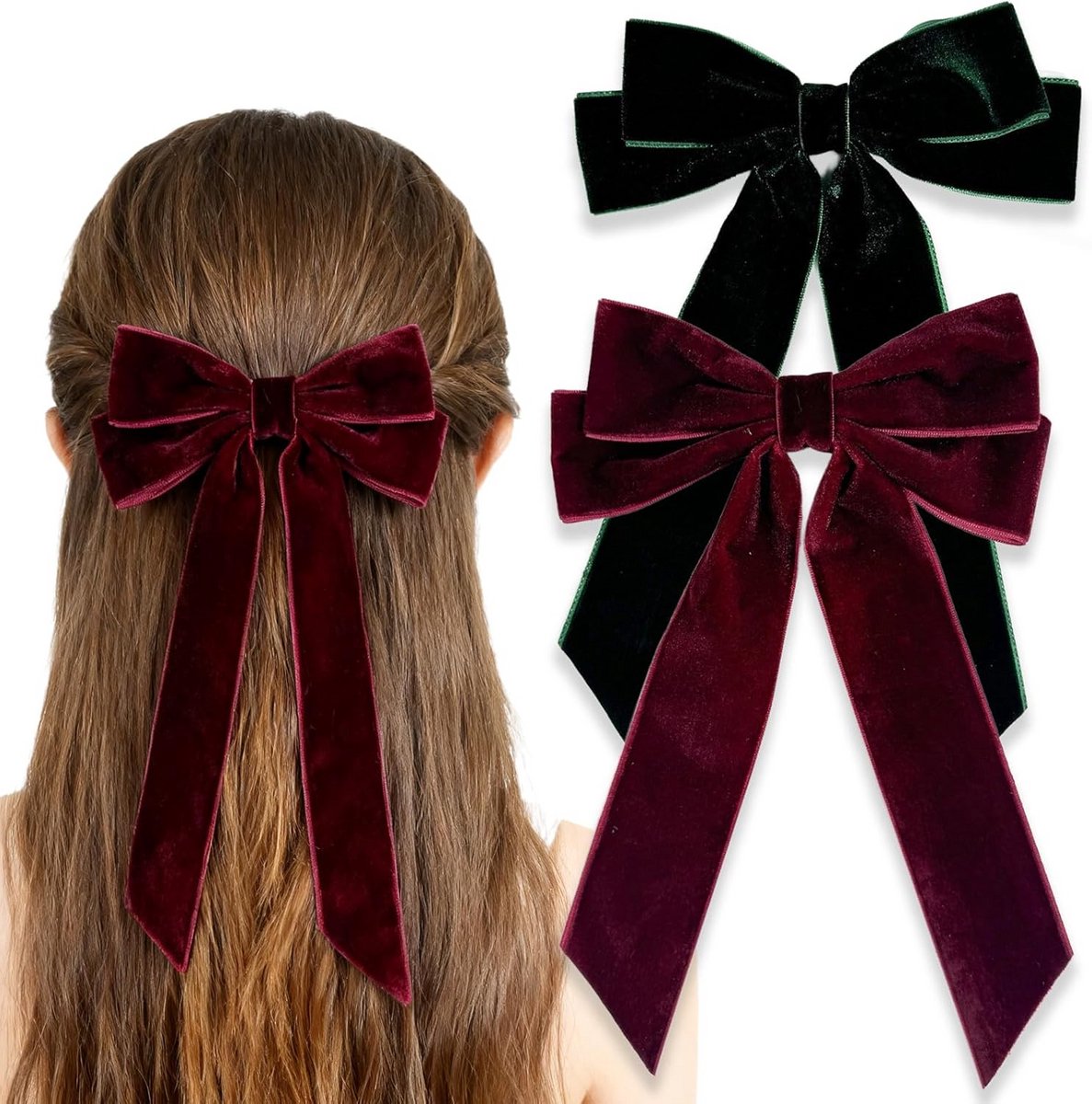 Grote Fluvelen Haarstrik Haarspeld Clips voor Dames en Meisjes