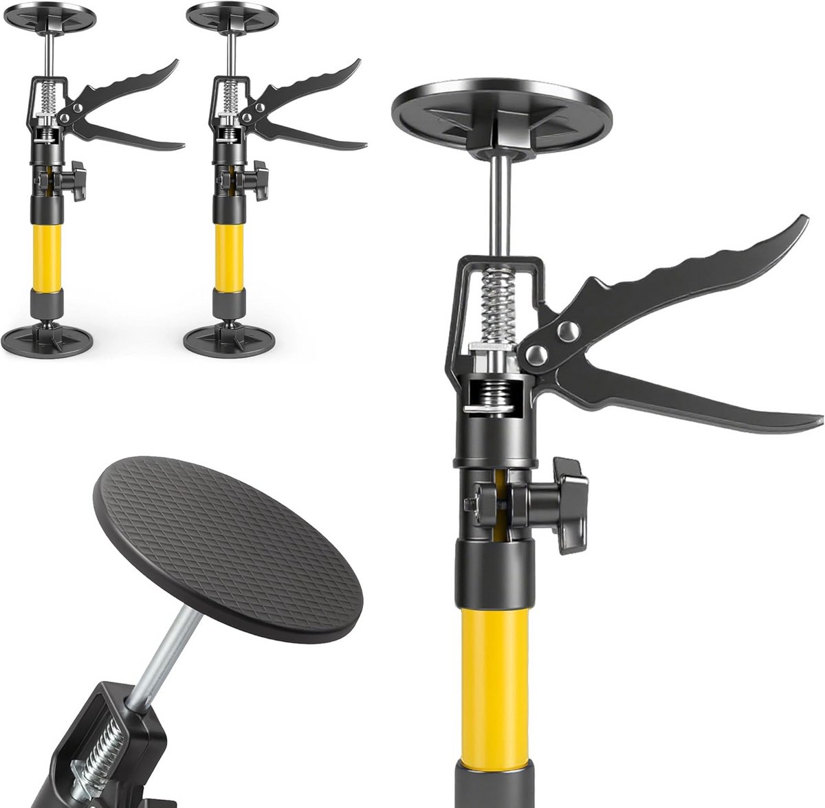 Telescopische Montage Steunen Set van 2, In Hoogte Verstelbaar 50-115 cm, Draagkracht 40 kg