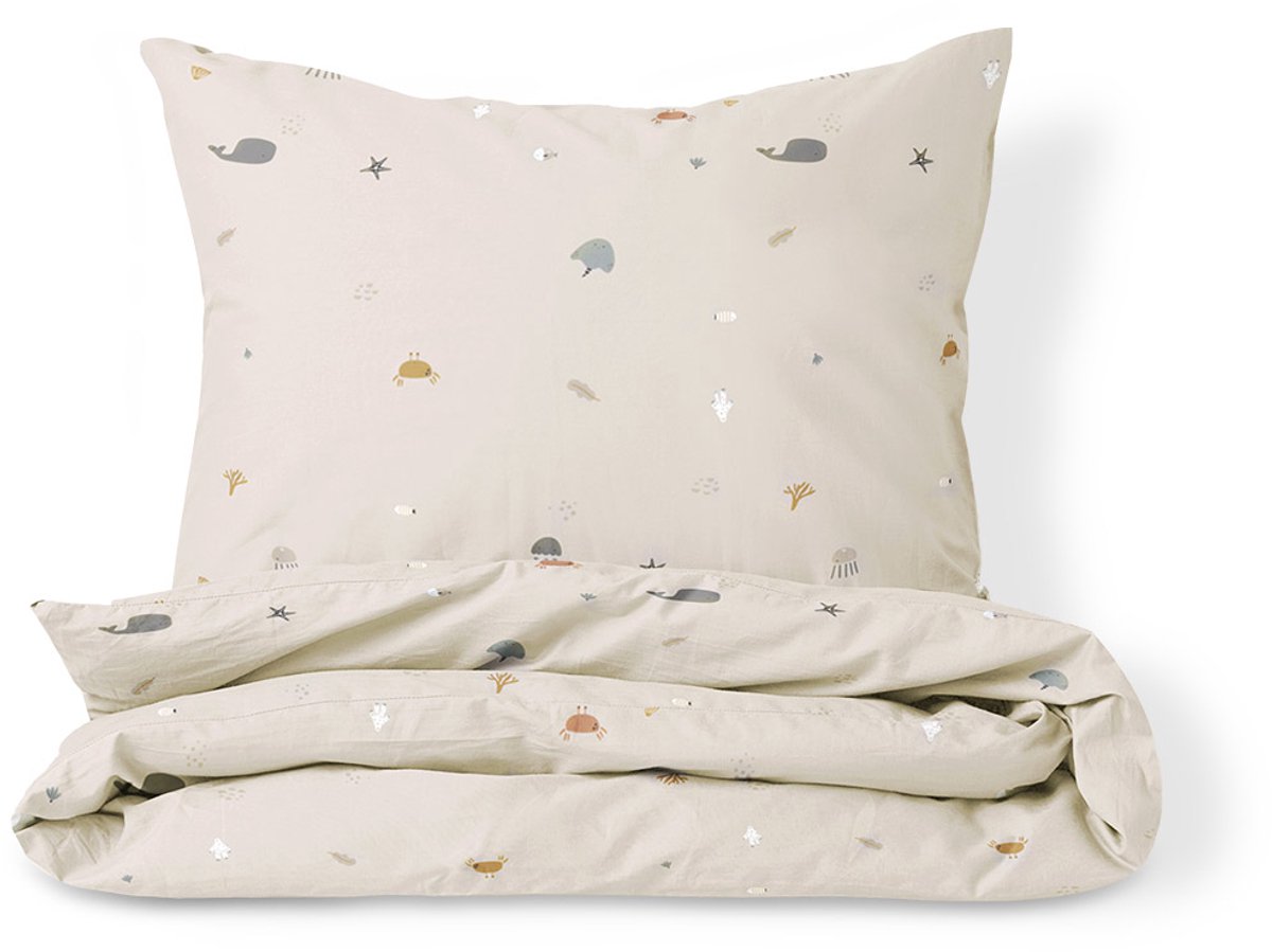 Petite Amélie Dekbedovertrekset – 120x150 cm – Biologisch Katoen – Sea Life