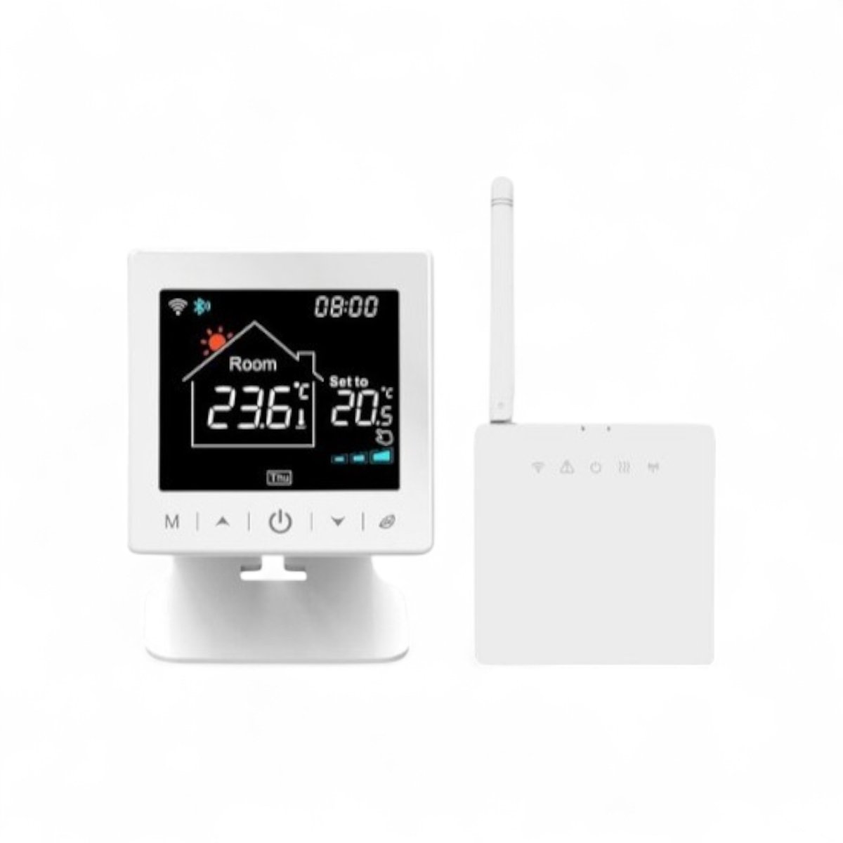 Thermostaat | Wifi | Tiptoetsbediening | Opbouw | Verwarmen | Tuya Smart Life | Zwart thumbnail 8